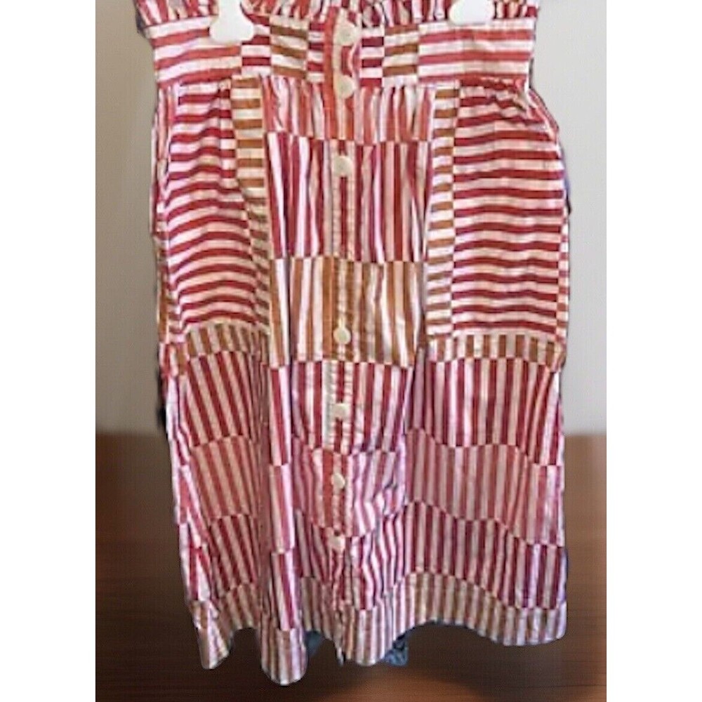 Who What Wear Skirt Womens Sz Medium Button Front Pockets Striped Long